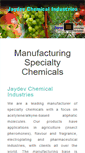 Mobile Screenshot of jaydevchemicals.com